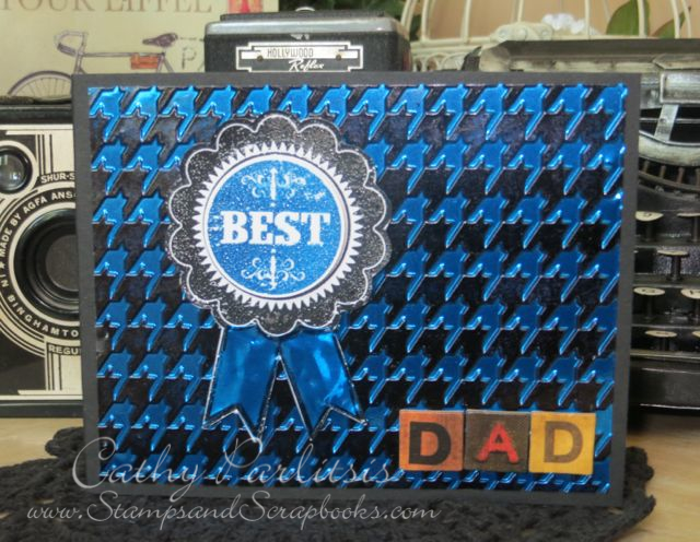 Father's Day Card with Metal