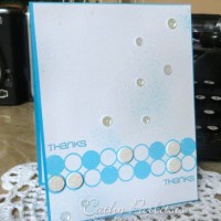 Clean and Simple Monochromatic Thank You Card with Circles