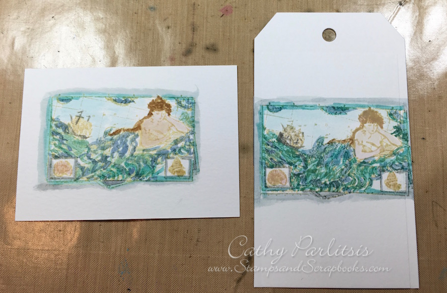 Distressing Samples Hello Again with Distress Technique Samples :: StampsandScrapbooks.com